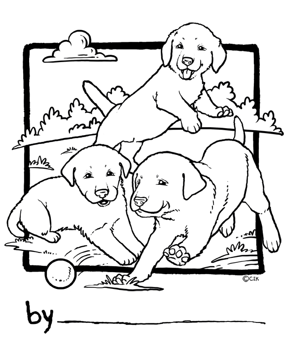 lab puppies coloring pages - photo #4